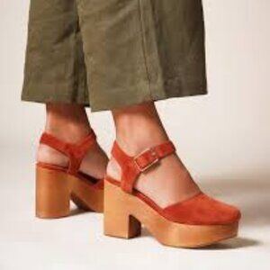 Charlotte Stone Sal Margo Heeled Clogs sz 11